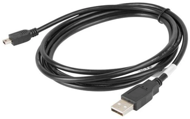 LANBERG CA-USBK-10CC-0018-BK cable USB 2.0 mini AM-BM5P 1.8m juodas