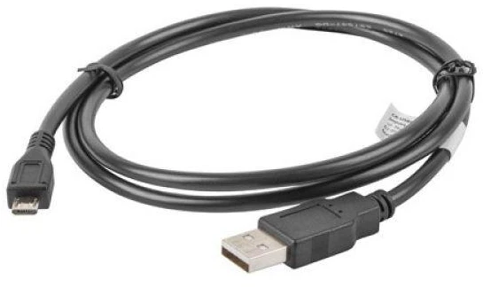 LANBERG CA-USBM-10CC-0010-BK cable USB 2.0 micro AM-MBM5P 1m juodas