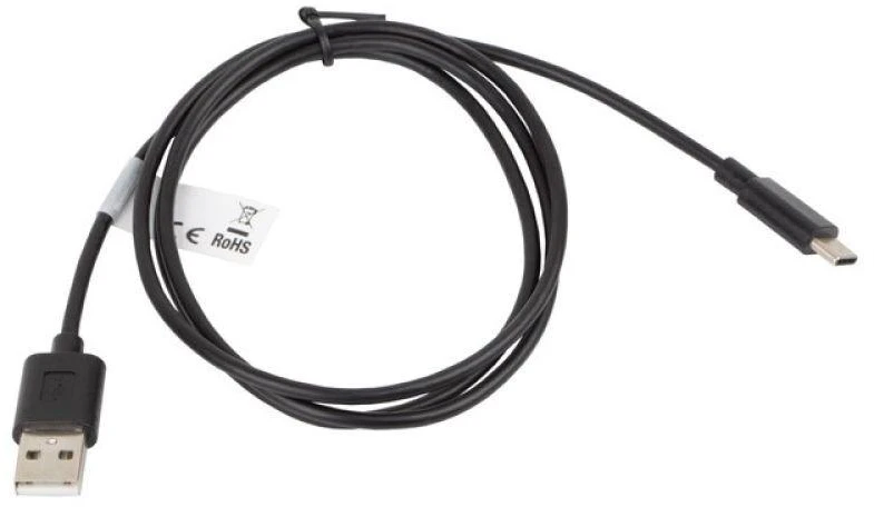 LANBERG CA-USBO-10CC-0010-BK kabelis USB 2.0 Type-C M -AM 1m juodas
