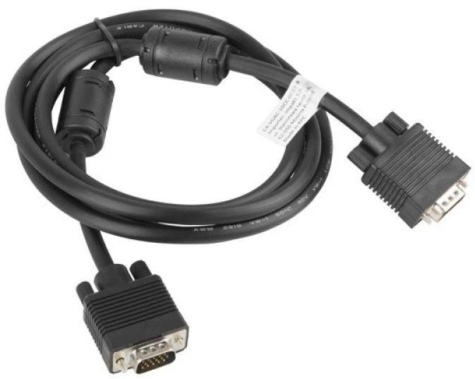 LANBERG CA-VGAC-10CC-0018-B laidas VGA M/M ekranuotas feritu 1.8m juodas