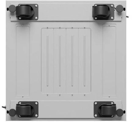 LANBERG laisvai pastatoma stelažinė spintelė 19/15U 600x600 stiklinių durelių LCD plokščias komplektas pilkas V2