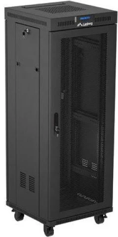 LANBERG Rack spintelė 19 laisvai stovinti 32U 600x600 plokščia pakuotė su tinklelio durelėmis LCD juodas
