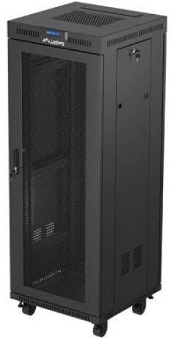 LANBERG Rack spintelė 19 laisvai stovinti 32U 600x600 plokščia pakuotė su tinklelio durelėmis LCD juodas