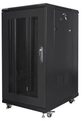 LANBERG stovi spintelė 19 colių 22U 600x800 tinklelis Juodas