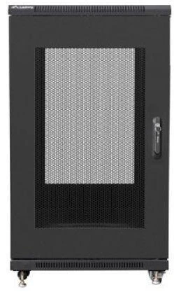 LANBERG stovi spintelė 19 colių 22U 600x800 tinklelis Juodas