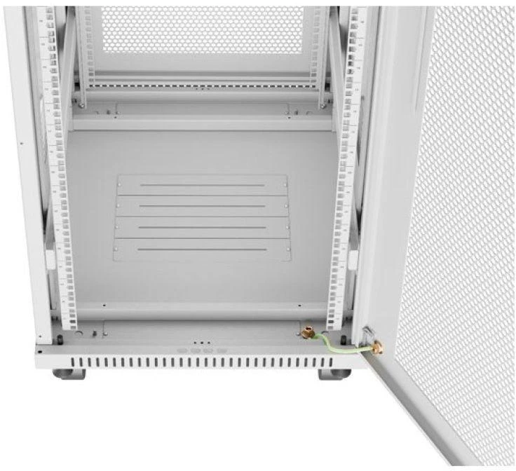 Lanberg grindų statoma stelažas 19" 27U 600x800 rutulinės perforuotos durelėmis LCD V2