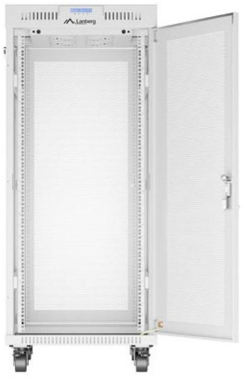 Lanberg grindų statoma stelažas 19" 27U 600x800 rutulinės perforuotos durelėmis LCD V2