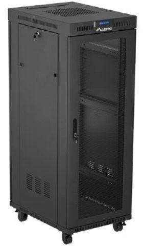 LANBERG Rack spintelė 19 laisvai stovinti 32U 600x800 plokščia pakuotė su tinklelio durelėmis LCD juodas