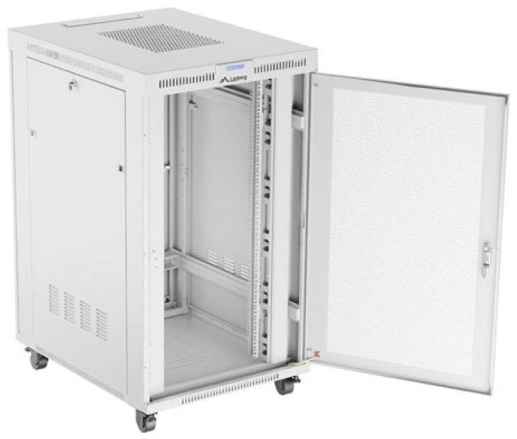 Lanberg grindų spintelė 19" 27U 800x1000 rutulinės perforuotos durelėmis LCD V2