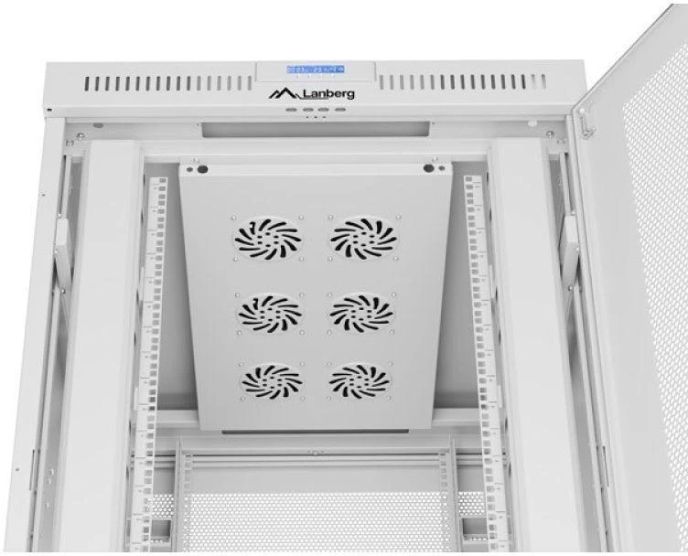 Lanberg grindų spintelė 19" 27U 800x1000 rutulinės perforuotos durelėmis LCD V2