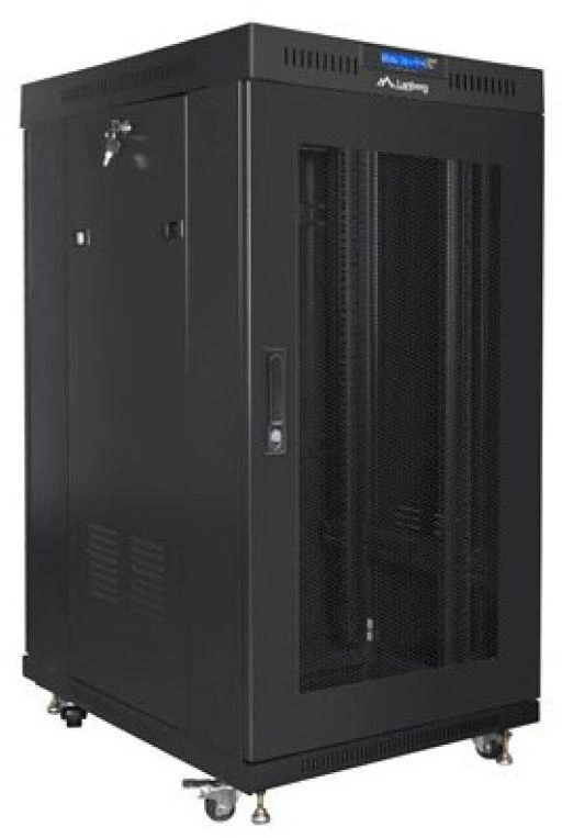 LANBERG laisvai pastatoma spintelė 19 colių 22U 800x800 tinklelio durys