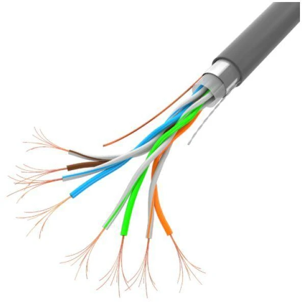 Kabelis FTP Lanberg LCF5-11CC-0305-S (F/UTP, RJ45 - F/UTP, RJ45 , F/UTP, 305m, 5e, pilka spalva)