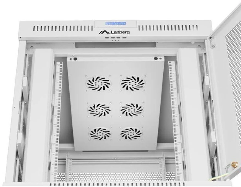 Lanberg grindų spintelė 19" 15U 800x1000 rutulinės perforuotos durelėmis LCD V2