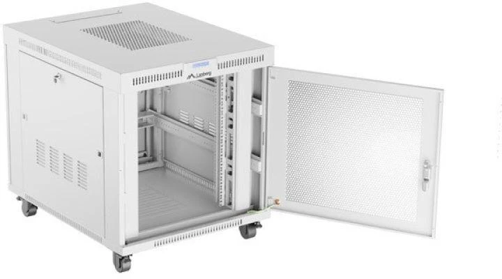 Lanberg grindų spintelė 19" 15U 800x1000 rutulinės perforuotos durelėmis LCD V2
