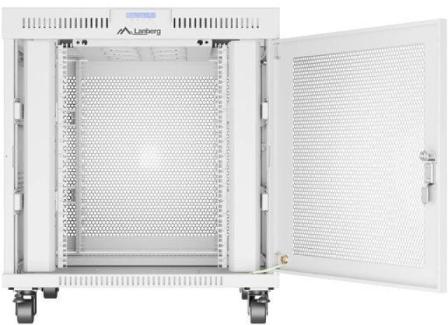 Lanberg grindų spintelė 19" 15U 800x1000 rutulinės perforuotos durelėmis LCD V2