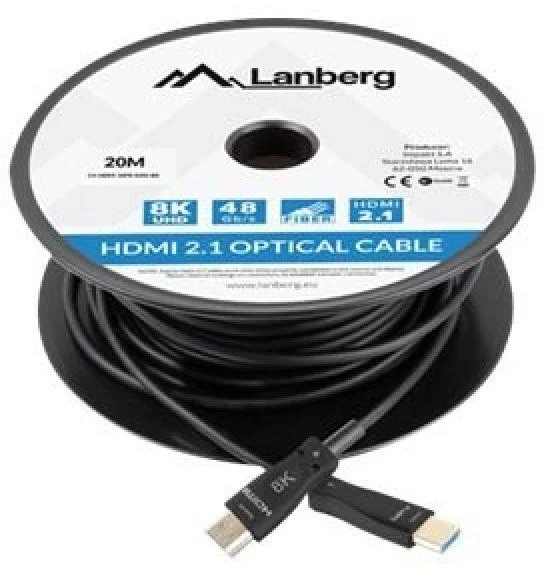 LANBERG HDMI v2.1 8K M/M kabelis 80m optinis AOC