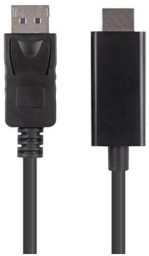 LANBERG Cable DisplayPort M v1.1->HDMI M 1.8m juodas