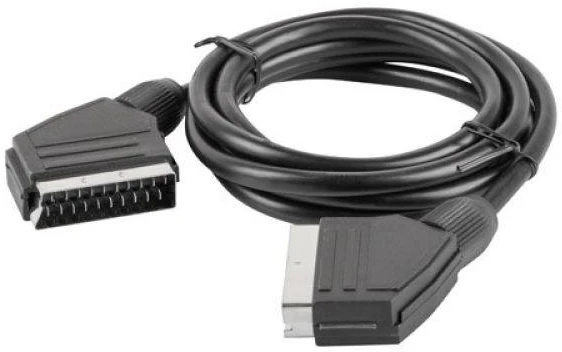 LANBERG CA-EUEU-10CC-0018-BK laidas Scart-Scart 1,8 m