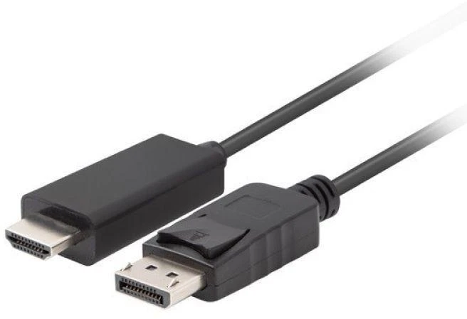 Lanberg | DisplayPort į HDMI kabelis | CA-DPHD-11CC-0010-BK | DisplayPort kištukas | HDMI kištukas | DP į HDMI | 1 m