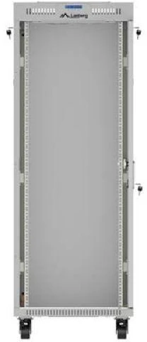 Lanberg pastatoma stelažinė spintelė 19" 32U 600x600 rutulinės stiklinės durelėmis LCD