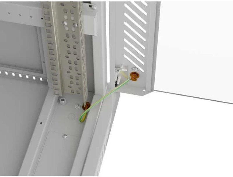 Lanberg pastatoma stelažinė spintelė 19" 32U 600x600 rutulinės stiklinės durelėmis LCD