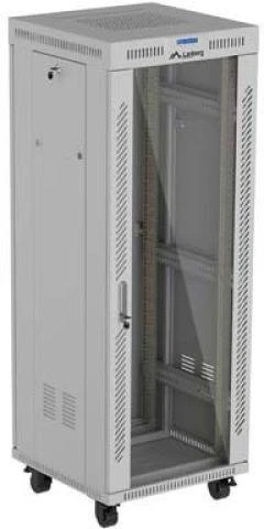 Lanberg pastatoma stelažinė spintelė 19" 32U 600x600 rutulinės stiklinės durelėmis LCD