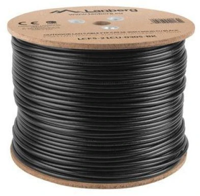 Tinklo Kabelis - Lanberg LCF5-21CU 305m Cat5e F/UTP Juodas