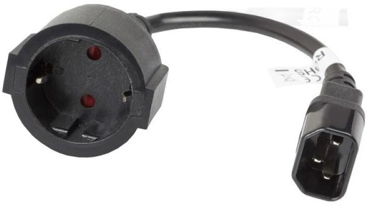 LANBERG CA-C14E-10CC-0018-BK ilgintuvas maitinimo kabelis IEC 320 C14->SCHUKO F