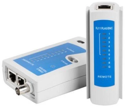 Tinklo kabelių testeris Lanberg ‎NT-0401, RJ-45, RJ-11, RJ-12, koaksialiniams kabeliams