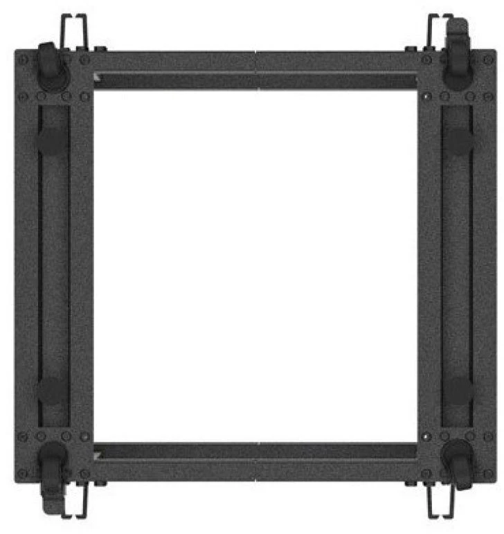 Lanberg Open Rack 12U 600x600-1100 reguliuojamas juoda