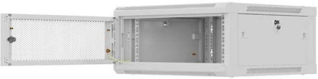 Lanberg prie sienos montuojama instaliacinė spintelė 19" 4U 600X600 | WF01-6604-23S | Pilkas