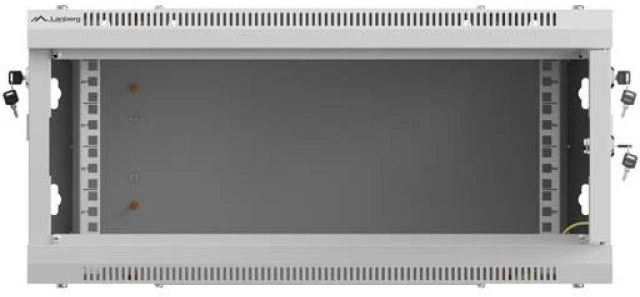 Lanberg prie sienos montuojama instaliacinė spintelė 19" 4U 600X600 | WF01-6604-23S | Pilkas