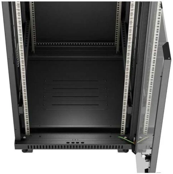 Lanberg stovima 19" 24U 600x800 juoda spinta su stiklinėmis LCD durimis V2