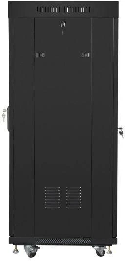 LANBERG laisvai pastatomas stelažas 19 colių spintelė 27U 600x600 stiklinių durų LCD butas juodas