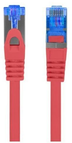 LANBERG patchcord kat.6A FTP LSZH CCA 0,5m raudona