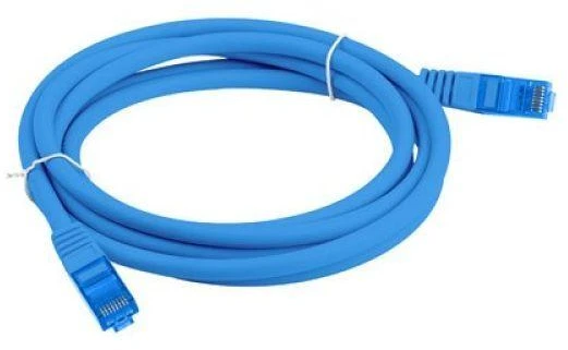 LANBERG patchcord cat.6A FTP LSZH CCA 1.5m mėlynas