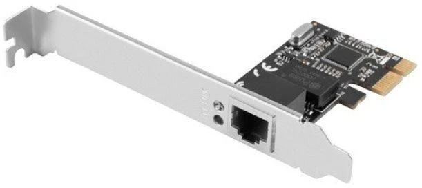 Ausinės LANBERG PCI-E 1X RJ45 1Gb tinklo plokštė RTL8111C LOW PROFILE PCE-1GB-201