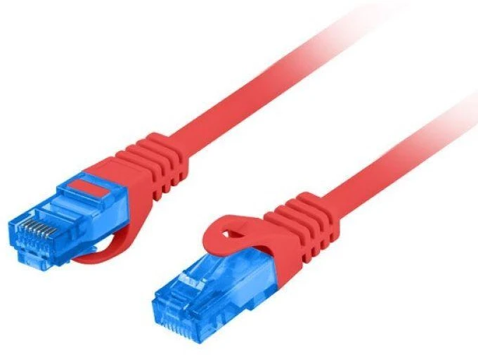 LANBERG patchcord kat.6A FTP LSZH CCA 1m raudona