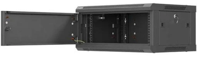 Lanberg WF01-6404-00B rack spintelė 4U prie sienos montuojama lentyna Juodas
