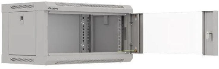 Lanberg prie sienos montuojama rack spintelė 19" 4U 540x350 su stiklinėmis durelėmis