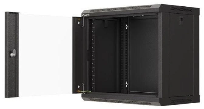 Lanberg WF03-5309-10B rack spintelė 9U Sieninis stovas Juodas