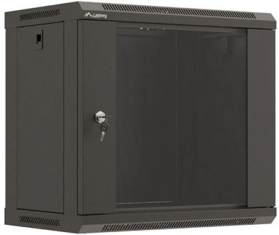 Lanberg WF03-5309-10B rack spintelė 9U Sieninis stovas Juodas
