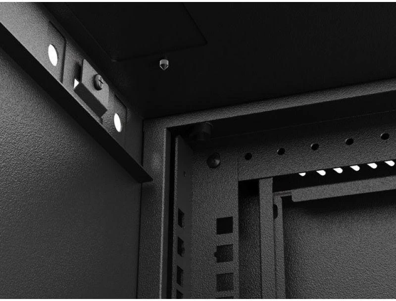 Lanberg WF03-5309-10B rack spintelė 9U Sieninis stovas Juodas