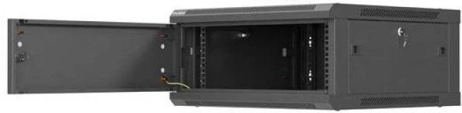 Lanberg Sieninė instaliacinė spintelė 19" 4U 600X600 | WF01-6604-00B | Juodas