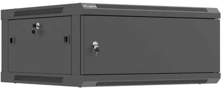 Lanberg Sieninė instaliacinė spintelė 19" 4U 600X600 | WF01-6604-00B | Juodas