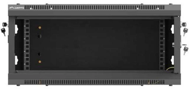 Lanberg Sieninė instaliacinė spintelė 19" 4U 600X600 | WF01-6604-00B | Juodas
