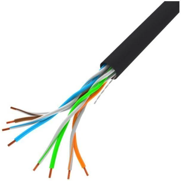 LANBERG LAN cable UTP 100Mb/s 305m solid CCA juodas