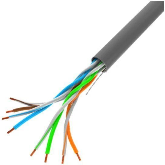 LANBERG LAN laidas 100MB/S 305M SOLID CCA pilkas