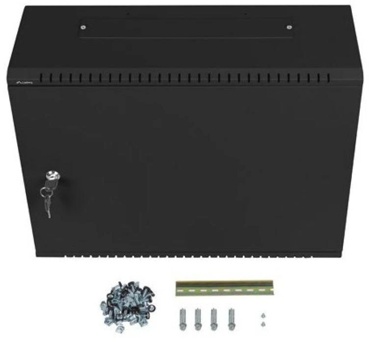 Lanberg | Rack spintelė 19" prie sienos montuojama 4U+3U/540x200 žemo profilio | WAF1-5203-04-00B | Juodas
