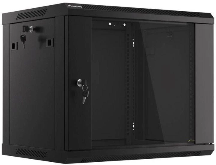 LANBERG WF01-6409-10B sieninis stovas 19 colių išmontuojamas plokščias paketas 9U/650x450mm juodas